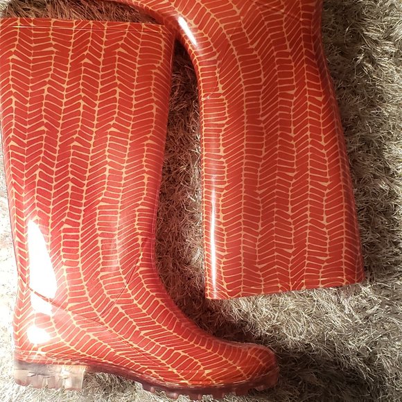 TOMS Herringbone Print Cabrillo Rain Boot - Picture 3 of 5